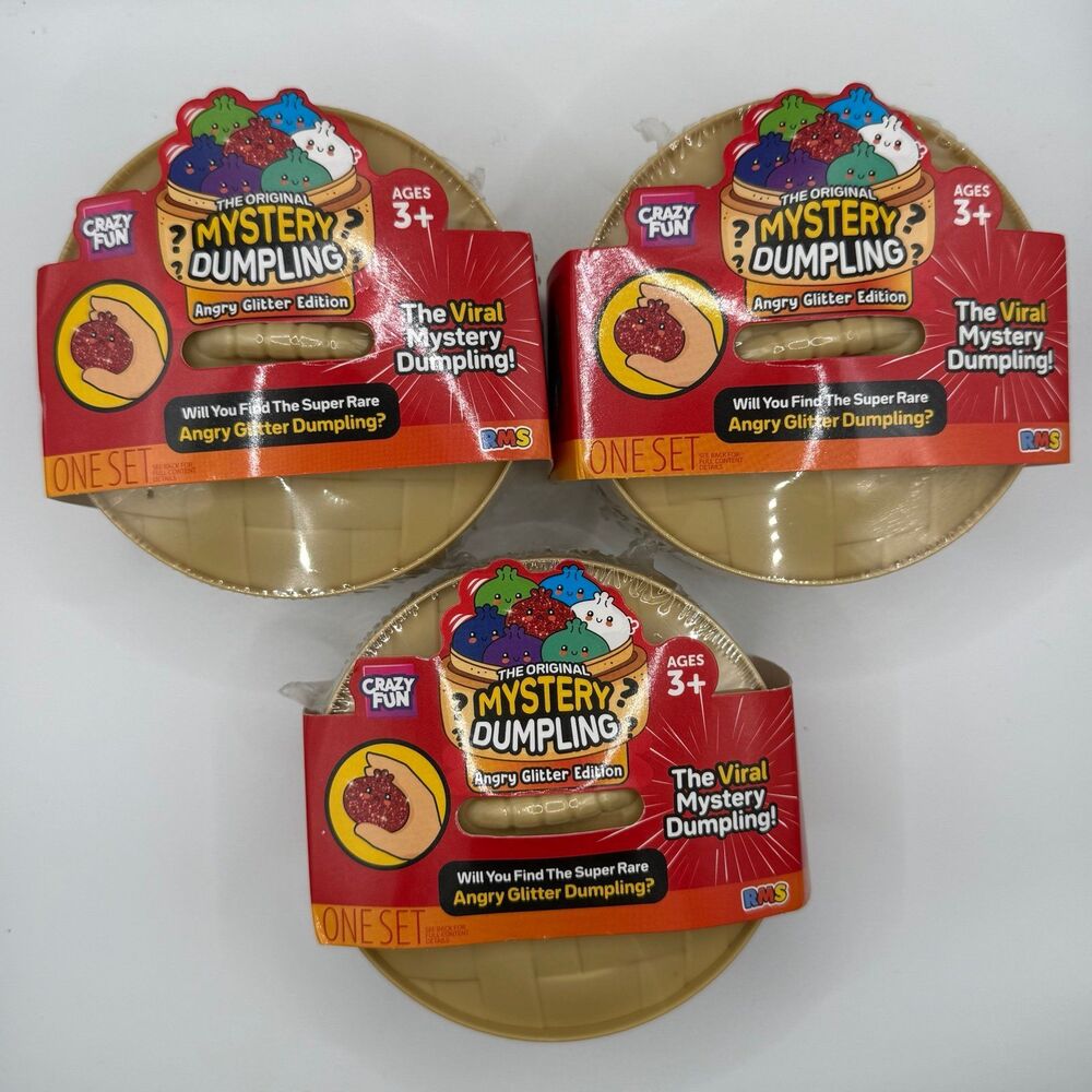 [3 PC] RMS - Crazy Fun The Original Mystery Dumpling: Angry Glitter Edition *NEW